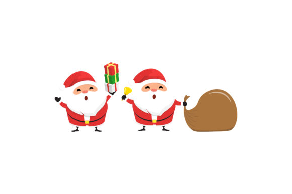 Christmas Santa Set Vector Illustrations Review