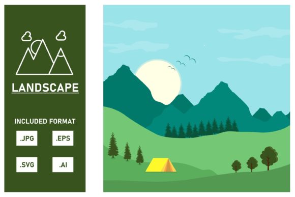 Forest Landscape Illustrations: Graphics for Branding