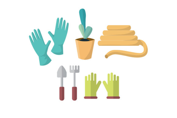 Gardening Illustrations Vectors Set: Graphics for Branding