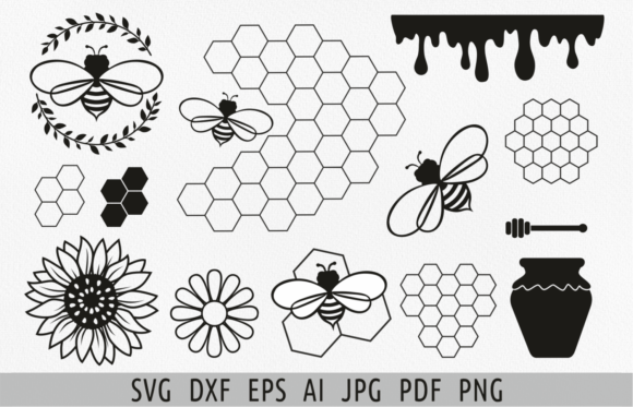 Honey Bee Svg Honeycomb Graphics for Creative Projects