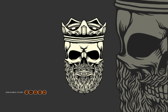 King Skull Barber Mascot Graphics & Illustrations Review