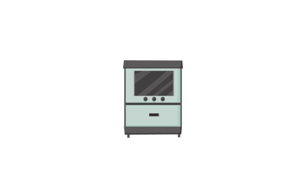 Kitchen Standing Oven Graphics & Illustrations