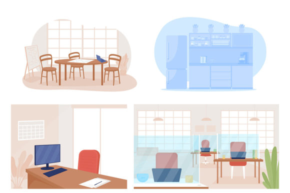 Office Post Covid Graphics and Illustrations Review