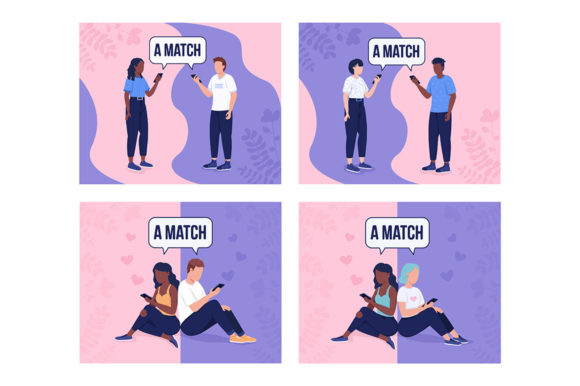 Perfect Matching Illustrations Set: Graphics Review