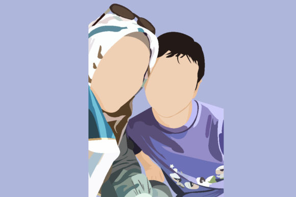 Perfect Mother and Son Graphics for Local Branding