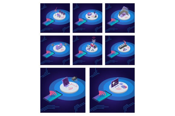 Review: IOT Isometric Color Svg Illustrations