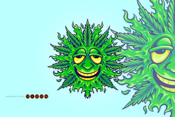 Reviewing Weed Leaf Cute Emoji Smile Graphics for Design