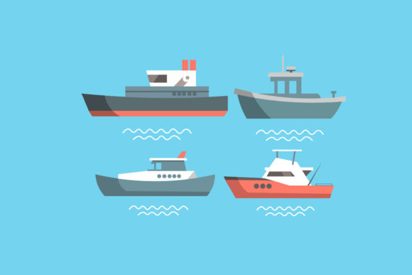 Ship Vectors Illustrations Set: Graphics for Brand Storytelling