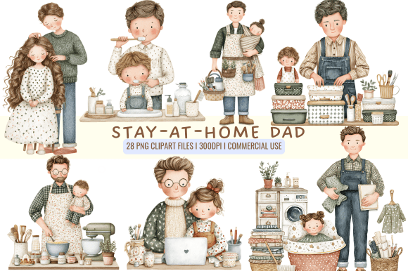 Stay-at-Home Dad Cliparts: Graphics & Illustrations Review