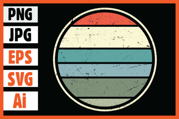 Vintage Retro Striped Graphics & Illustrations Review