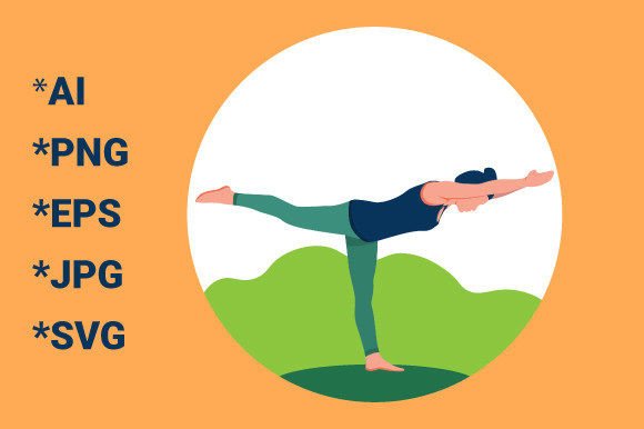 Yoga Illustrations: A Versatile Graphics Asset for Designers